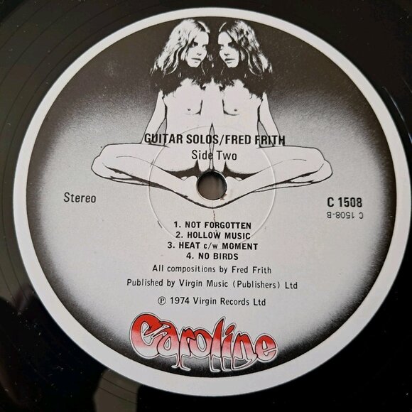 Fred Frith Guitar Solos 1974 UK LP Virgin Caroline C1508 - Picture 6 of 8